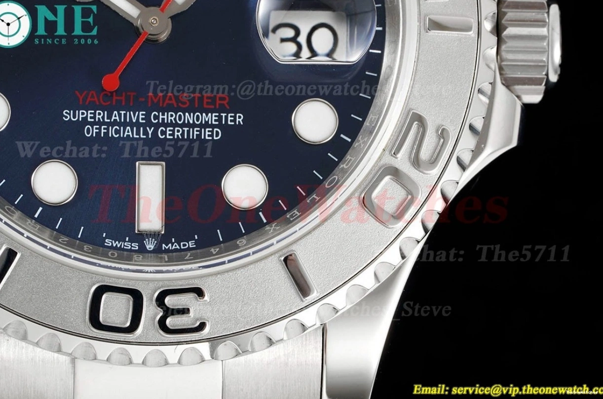 126622 40mm Blue Dot SS Yacht-Master A2836 SS GSF 0218
